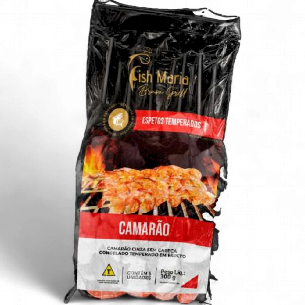 ESPETO DE CAMARAO BRASA GRILL 300G