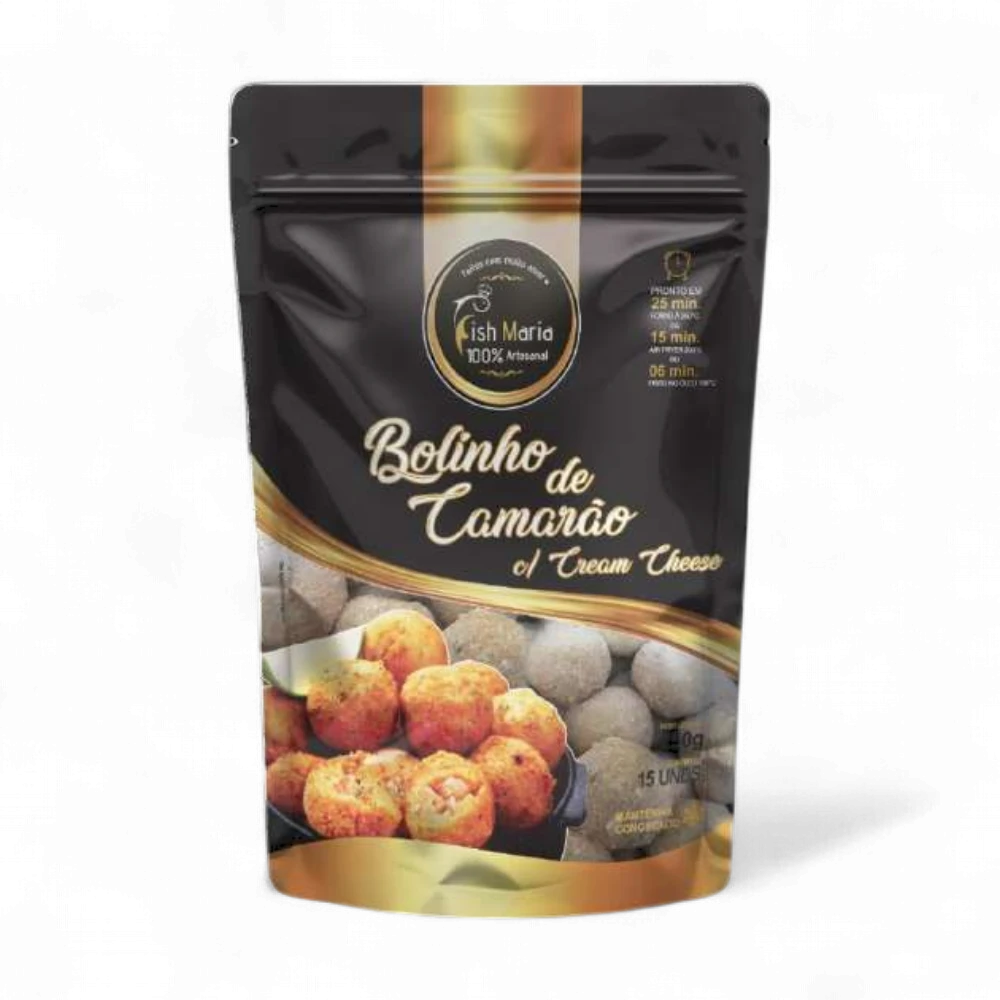 BOLINHO DE CAMARAO C/ CREAM CHEESE 250G FISH MARIA