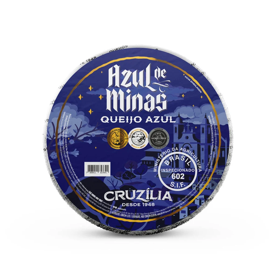 QUEIJO AZUL DE MINAS PEÇA 3.5KG