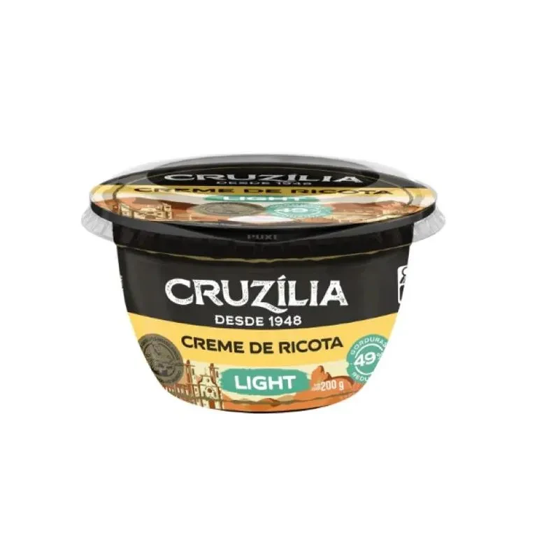 CREME DE RICOTA LIGHT 200G CRUZILIA