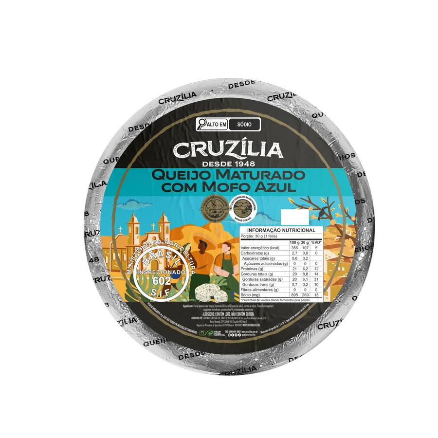 QUEIJO MATURADO COM MOFO AZUL PEÇA 3.5KG