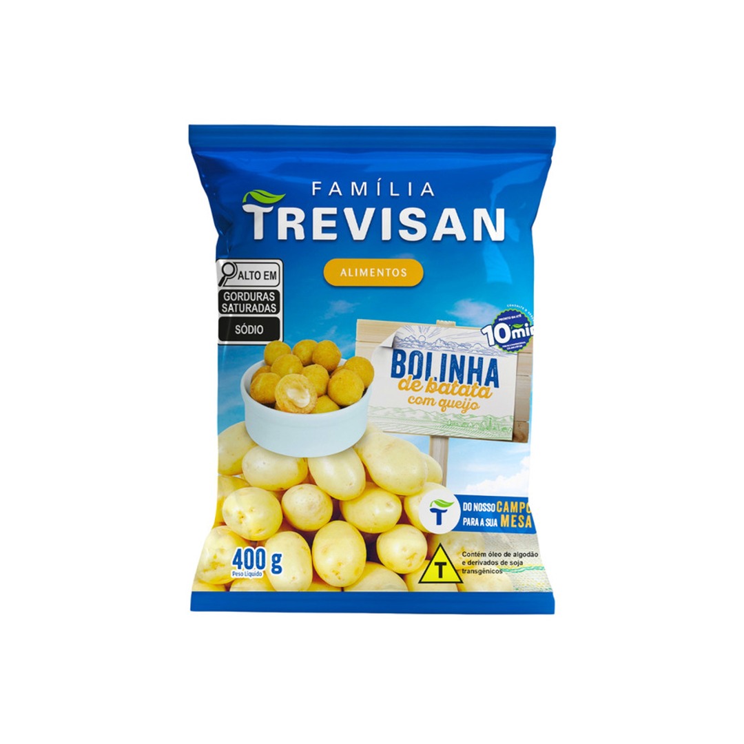 BOLINHA DE BATATA COM QUEIJO 25g - PCT. 400g