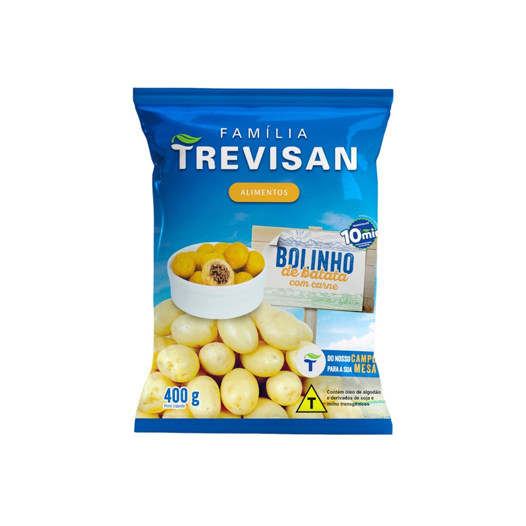 BOLINHA DE BATATA COM CARNE 25g - PCT. 400g