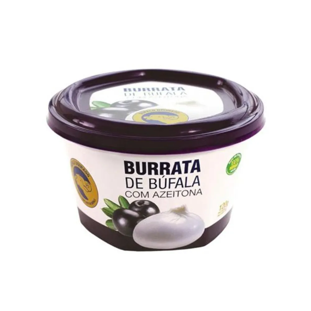 BURRATA DE BÚFALA COM AZEITONA POTE 120G