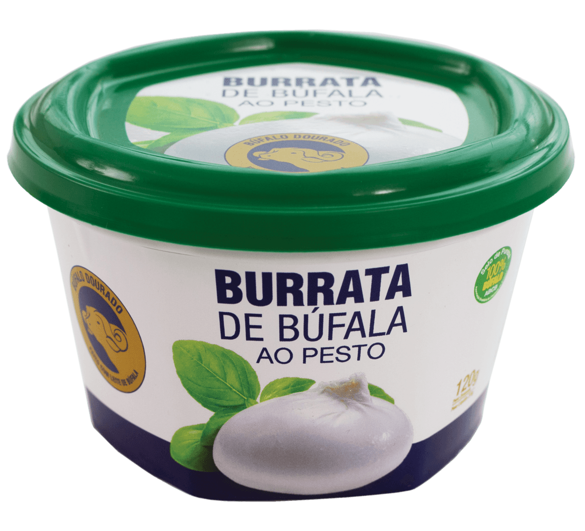 BURRATA DE BÚFALA AO PESTO POTE 120G