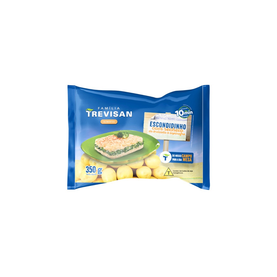 ESCONDIDINHO DE BATATA COM BRÓCOLIS E ESPINAFRE 350g