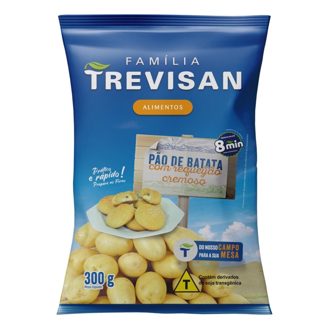 PÃO DE BATATA COM REQUEIJÃO 50g - PCT. 300g